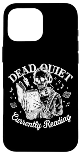 Dead Quiet Kopfhörer mit Totenkopf-Design Hülle für iPhone 16 Pro Max Dead Quiet Kopfhörer mit Totenkopf-Design Hülle für iPhone 16 Pro Max von Skull Reading Book Dead Quiet Currently