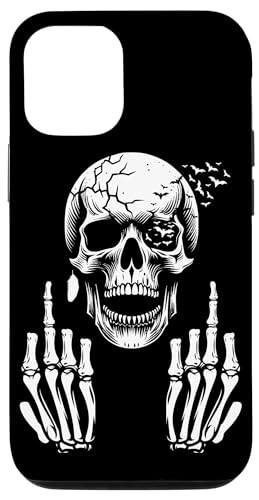 Hülle für iPhone 12/12 Pro Totenkopf Skelett Mittelfinger Halloween Erwachsene Humor F You Hülle für iPhone 12/12 Pro Totenkopf Skelett Mittelfinger Halloween Erwachsene Humor F You von Skull Skeleton Middle Finger Apparel & Gifts Co
