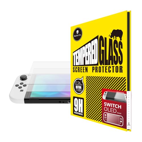 Skull & Co. Bildschirmschutz aus gehärtetem Glas für Nintendo-Switch OLED (2-PACK) von Skull & Co.