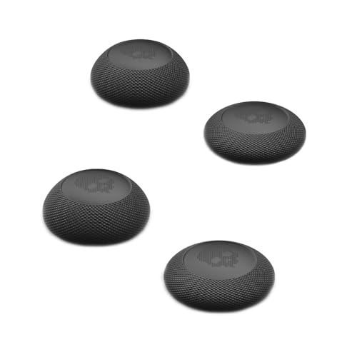 Skull & Co. Convex Thumb Grip Caps Joystick Cap Analog Stick Cap Thumbstick Grip Cover for Nintendo Switch Pro Controller & PS5 / PS4 / Slim/Pro Controller - Black, 2 Pairs (4pcs) von Skull & Co.