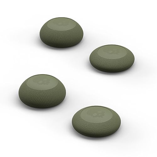 Skull & Co. Convex Thumb Grip Caps Joystick Cap Analog Stick Cap Thumbstick Grip Cover for Nintendo Switch Pro Controller & PS5 / PS4 / Slim/Pro Controller - OD Green, 2 Pairs (4pcs) von Skull & Co.