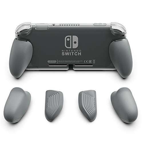 Skull & Co. GripCase Lite: Eine Bequeme Schutzhülle mit austauschbaren Griffen [passend für alle Handgrößen] für Nintendo Switch Lite [Keine Tragetasche] - Grau von Skull & Co.