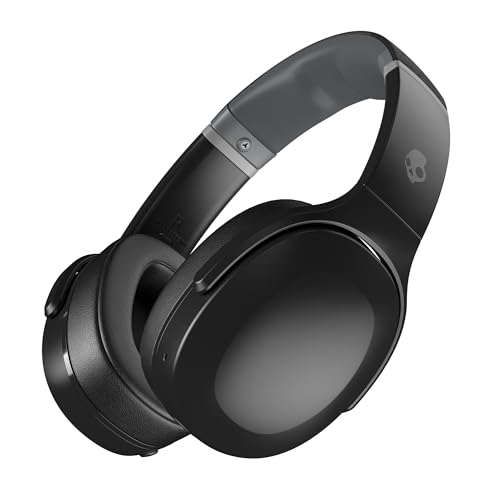 Skullcandy Crusher Evo Over-Ear Wireless-Kopfhörer mit Sensory Bass, 40 Std. Akkulaufzeit, Mikro, kompatibel mit iPhone, Android und Bluetooth-Geräten - Schwarz von Skullcandy