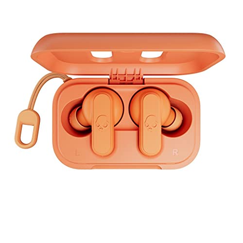 Skullcandy Dime In-Ear Wireless-Kopfhörer, 12 Std. Akkulaufzeit, Mikro, kompatibel mit iPhone, Android und Bluetooth-Geräten - Orange von Skullcandy