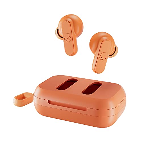 Skullcandy Dime In-Ear Wireless-Kopfhörer, 12 Std. Akkulaufzeit, Mikro, kompatibel mit iPhone, Android und Bluetooth-Geräten - Orange von Skullcandy