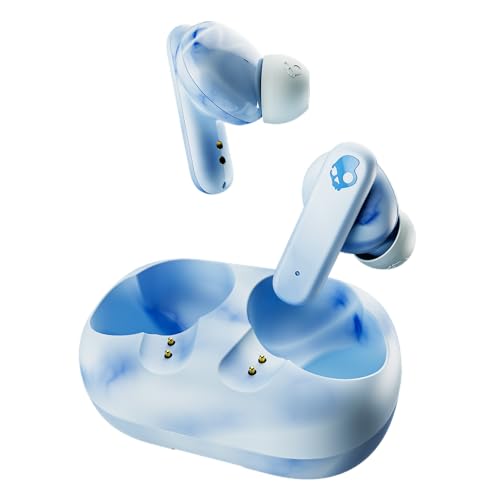 Skullcandy EcoBuds In-Ear Wireless-Kopfhörer, 8 Std. Akkulaufzeit, akkuloses Lade-Case, Mikro, kompatibel mit iPhone, Android und Bluetooth-Geräten – Glacier Skullcandy EcoBuds In-Ear Wireless-Kopfhörer, 8 Std. Akkulaufzeit, akkuloses Lade-Case, Mikro, kompatibel mit iPhone, Android und Bluetooth-Geräten – Glacier von Skullcandy