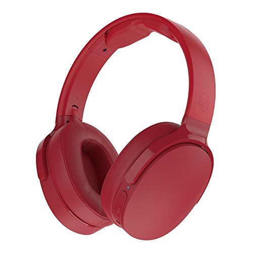 Skullcandy Hesh 3 Bluetooth Kabellose Over-Ear Kopfhörer mit Mikrofon, Schnellladefunktion mit 22 Stunden Batterielaufzeit, Faltbar, Ohrpolster, Rot von Skullcandy