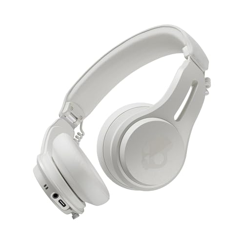 Skullcandy Icon ANC On-Ear Active Noise Cancelling Wireless Bluetooth Headphones, 60 Hr Battery, Microphone, Works with iPhone Android - Bone von Skullcandy