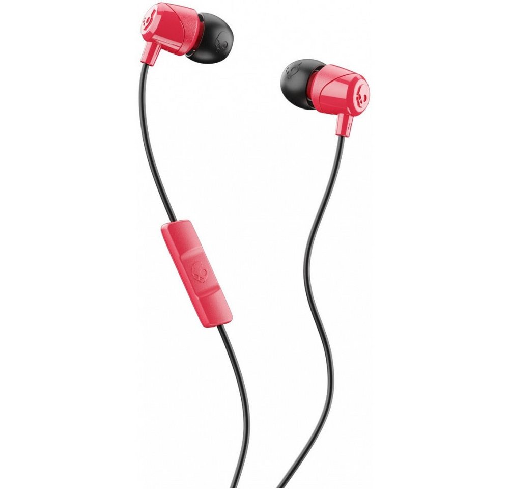 Skullcandy Jib In-Ear-Kopfhörer rot/schwarz mit Mikrofon In-Ear-Kopfhörer (Supreme Sound System, Integriertes Mikrofon) von Skullcandy