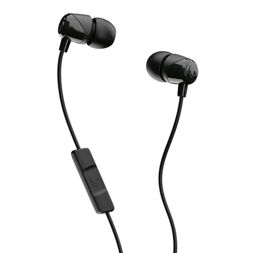 Skullcandy Jib Kabelgebundener In-Ear Kopfhörer, Mikro, Kompatibel mit Bluetooth-Geräten und Computern - Schwarz von Skullcandy