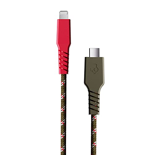 Skullcandy Line+ Braided Lightning Cable, 20W USB C to Lightning Charger Cable and Sync Cable with Fast Charging for iPhone/Pro/Max, 6ft, Standard Issue Skullcandy Line+ Braided Lightning Cable, 20W USB C to Lightning Charger Cable and Sync Cable with Fast Charging for iPhone/Pro/Max, 6ft, Standard Issue von Skullcandy