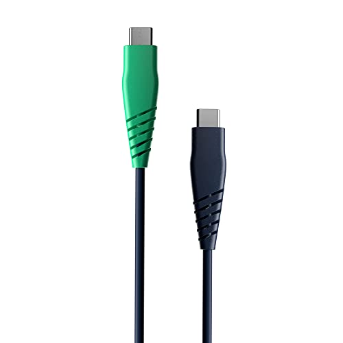 Skullcandy Line USB-C-Ladekabel, 60 W USB-C zu USB-C mit Schnellladefunktion für iPad/Mini/Pro/Air, Macbook Pro, Samsung Galaxy, Switch, 120 cm – Blau/Grün (Auslaufmodell) von Skullcandy