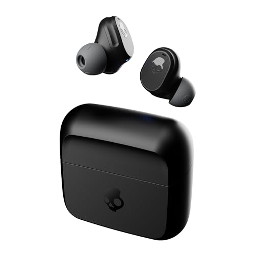 Skullcandy Mod Kabelloser In-Ear Kopfhörer, 34 Std. Akkulaufzeit, Mikro, Kompatibel mit iPhone, Android und Bluetooth-Geräten - Schwarz von Skullcandy