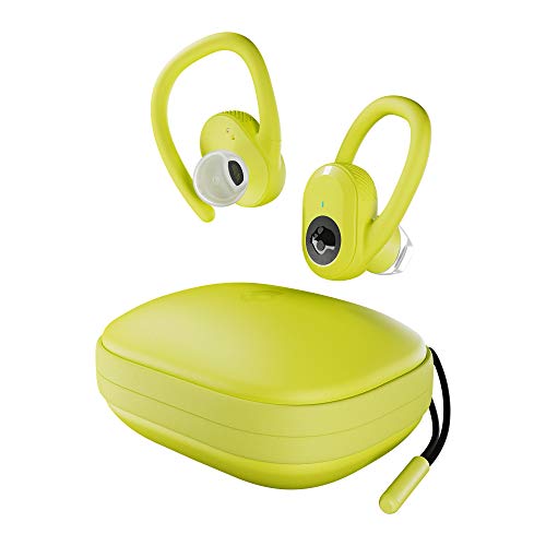 Skullcandy Push Ultra True Wireless Sport Kopfhörer mit Bluetooth-Technologie, Schweiß- und Wasserresistent (IP67), Insgesamt 40 Stunden Akkulaufzeit - Electric Yellow von Skullcandy