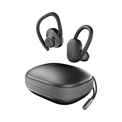 Skullcandy Push Ultra True Wireless Sport Kopfhörer mit Bluetooth-Technologie, Schweiß- und Wasserresistent (IP67), Insgesamt 40 Stunden Akkulaufzeit - True Black von Skullcandy
