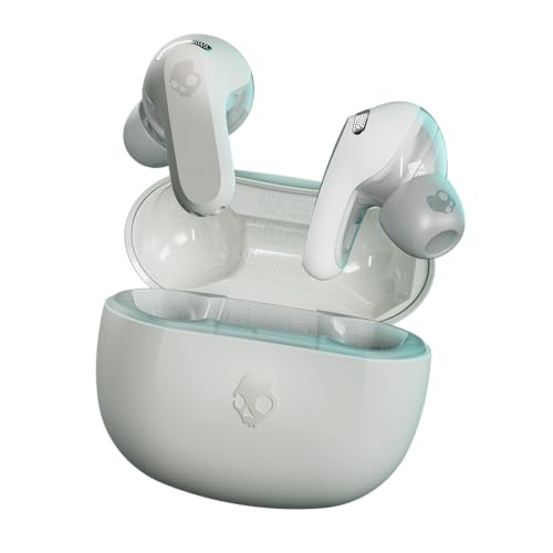 Skullcandy Rail ANC, In-Ear Wireless-Kopfhörer mit Noise Cancelling, 27 Std. Akkulaufzeit, Mikro, kompatibel mit iPhone, Android und Bluetooth-Geräten - Bone von Skullcandy