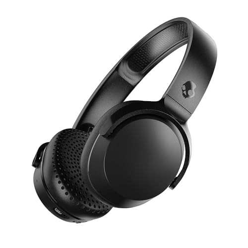Skullcandy Riff 2 On-Ear Wireless-Kopfhörer, 34 Std. Akkulaufzeit, Mikro, Kompatibel mit iPhone, Android und Bluetooth-Geräten - Schwarz von Skullcandy