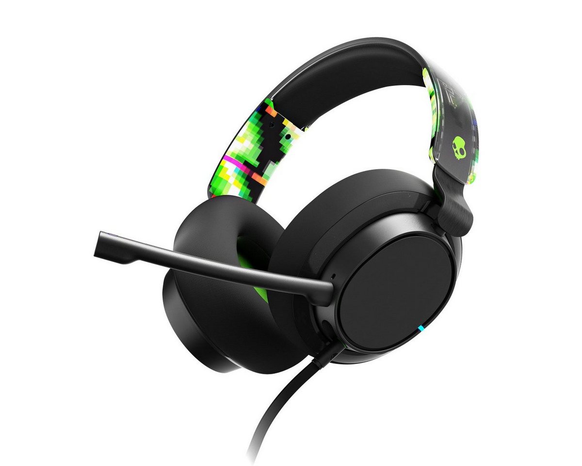 Skullcandy SLYR PRO Xbox Gaming Wired Over-Ear Black Digi-Hype Gaming-Headset (20 Stunden Akkulaufzeit mit Rapid Charge I Gepolstertes Headband I Abnehmbares Mikrofon I Ultra-Soft Memory Foam Ohrpolster I Multi-Plattform Konnektivität 3.5mm /PC Splitter, 2,4 Ghz) von Skullcandy