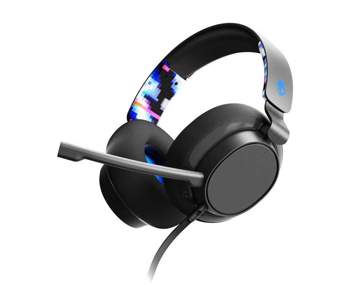 Skullcandy SLYR Playstation Gaming Wired Over-Ear Black Digi-Hype Gaming-Headset (Skullcandy Supreme Sound, Mute Button, Lautsträken-Rad für einfache Lautstärken-Anpassungen, Gepolstertes Headband, Multi-Plattform Konnektivität 3.5mm /PC Splitter, 2,4 Ghz) von Skullcandy