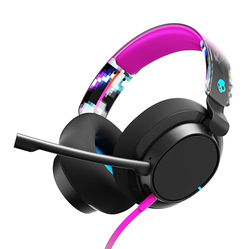 Skullcandy SLYR Pro Kabelgebundenes Multi-Platform Over-Ear Gaming Headset für Xbox, PlayStation und PC, Enhanced Sound Perception, KI-Mikro - Schwarz von Skullcandy