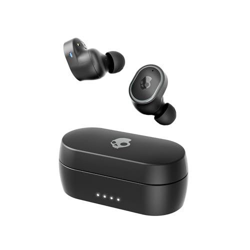 Skullcandy Sesh ANC Kabelloser In-Ear Kopfhörer mit Noise Cancelling, 32 Std. Akkulaufzeit, Mikro, Kompatibel mit iPhone, Android und Bluetooth-Geräten - Schwarz von Skullcandy