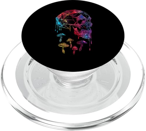 Colorful minimalic dripping Skull PopSockets PopGrip für MagSafe Colorful minimalic dripping Skull PopSockets PopGrip für MagSafe von Skulls Paint Dripping Apparel