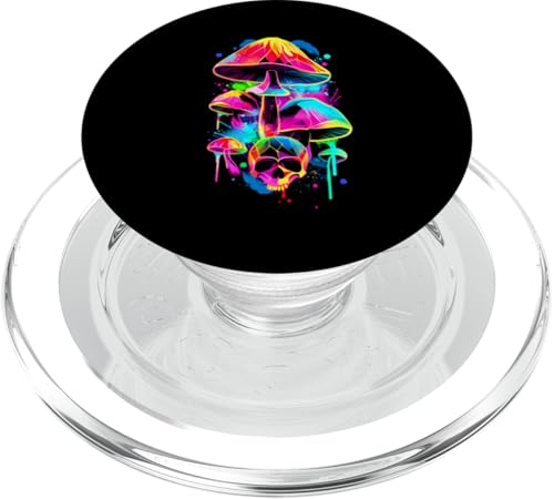 Colorful minimalic dripping Skull PopSockets PopGrip für MagSafe Colorful minimalic dripping Skull PopSockets PopGrip für MagSafe von Skulls Paint Dripping Apparel