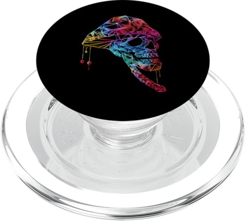 Colorful minimalic dripping Skull PopSockets PopGrip für MagSafe Colorful minimalic dripping Skull PopSockets PopGrip für MagSafe von Skulls Paint Dripping Apparel