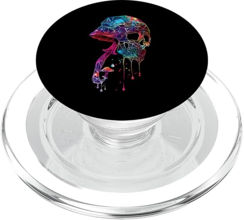 Colorful minimalic dripping Skull PopSockets PopGrip für MagSafe Colorful minimalic dripping Skull PopSockets PopGrip für MagSafe von Skulls Paint Dripping Apparel