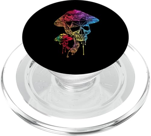Colorful minimalic dripping Skull PopSockets PopGrip für MagSafe Colorful minimalic dripping Skull PopSockets PopGrip für MagSafe von Skulls Paint Dripping Apparel