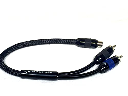 Sky High Car Audio 2-K Premium RCA Y-Splitter – 1 Buchse, 2 Stecker Sky High Car Audio 2-K Premium RCA Y-Splitter – 1 Buchse, 2 Stecker von Sky High Car Audio