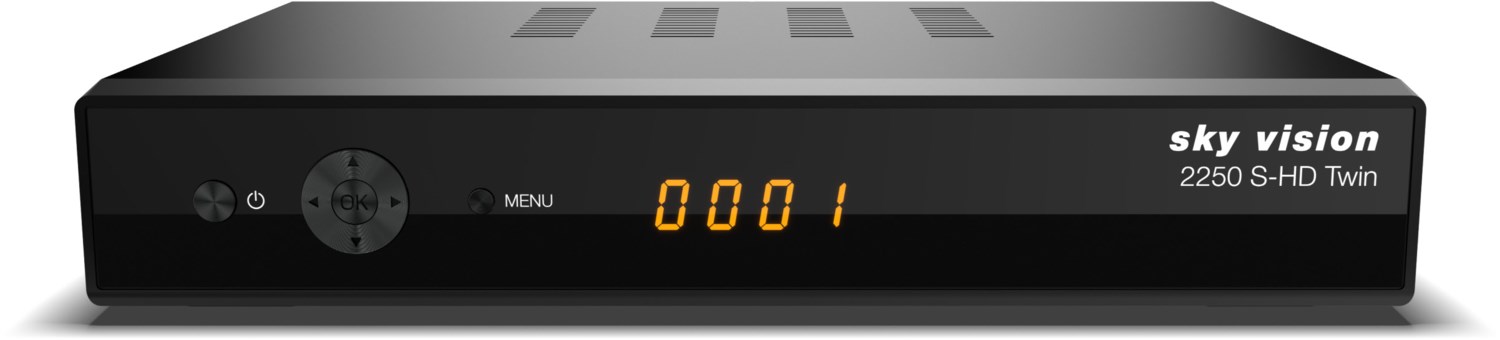 2250 S-HD Twin (1TB) HDTV Twin Sat-Receiver mit Festplatte schwarz von Sky Vision