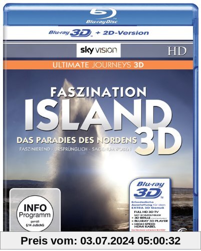 Faszination Island - Das Paradies des Nordens (SKY VISION) [3D Blu-ray + 2D Version] von Sky Vision
