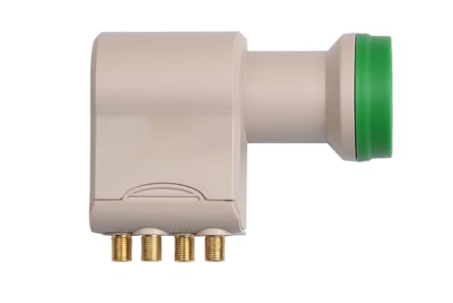 HUMAX Green Power Quattro-LNB, Stromspar-LNB, Satelliten universal LNB für Multischalter, LTE-Filter, Wetterschutzgehäuse und vergoldete F-Buchsen, digitales Fernsehen in HD, Full HD, 4K UHD von Sky Vision