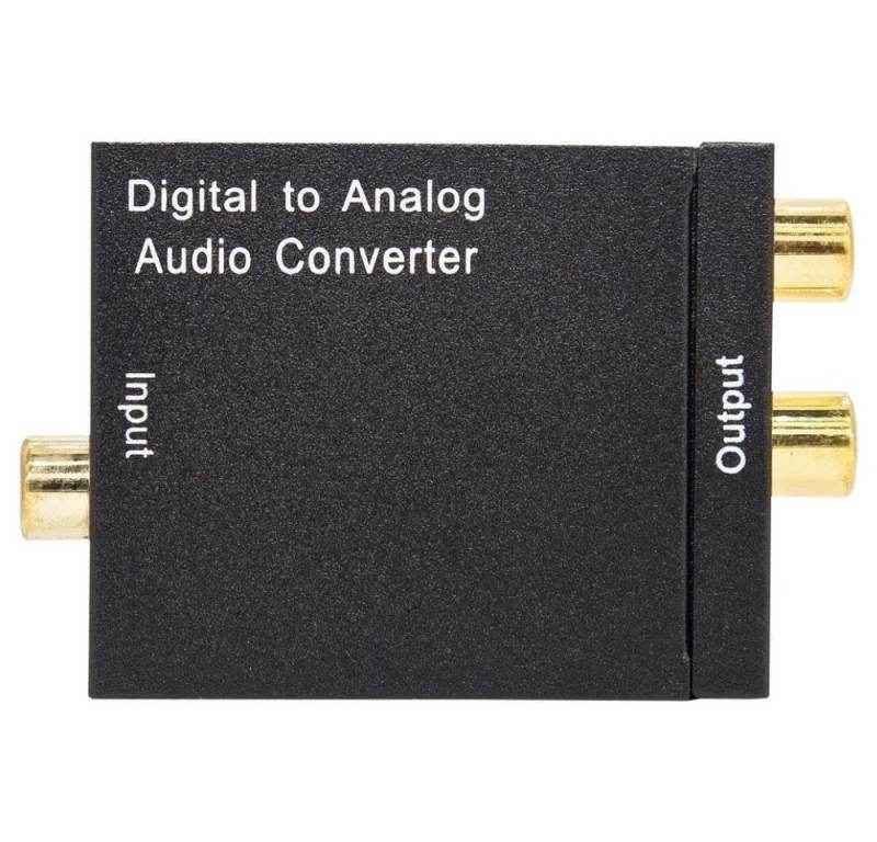 Sky Vision Sky Vision DA 500 Wandler Toslink Koaxial zu Stereo R/L Audio-Kabel, Toslink, Koaxial, Toslink und koaxialer Eingang verfügbar, Wandelt digitale Signale zu Analog von Sky Vision