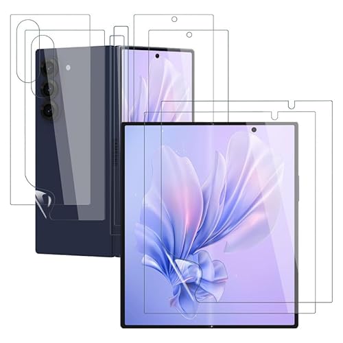 SkyKeep (2+2 Sets für Schutz Galaxy Z Fold 6 Panzerglasfolie Schutzfolie Samsung Galaxy Z Fold 6 5G Displayschutz Folie (Soft TPU)(HD Displayschutzfolie)(Ultra-klar)(Anti-Bläschen)(Anti-Kratzen) von SkyKeep