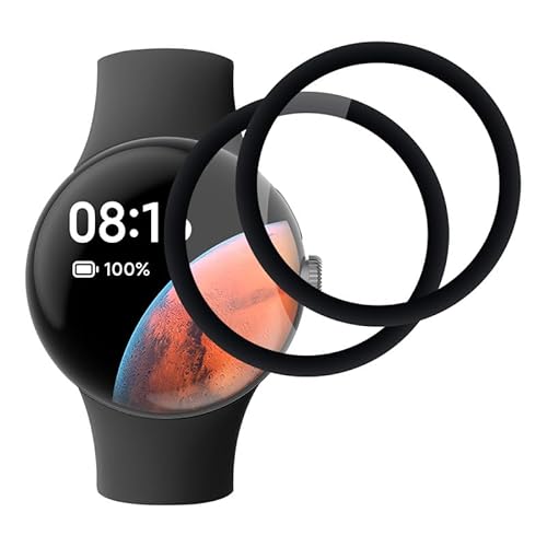 SkyKeep (2 Stücke für Schutz Google Pixel Watch 2 41mm Panzerglasfolie Schutzfolie Google Pixel Watch 41mm Displayschutz Folie (Soft TPU)(HD Displayschutzfolie)(Ultra-klar) von SkyKeep