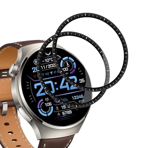 SkyKeep (2 Stücke für Schutz Huawei Watch 4 Pro Displayschutz Huawei Watch 4 Pro Folie, Panzerglasfolie Screen Protector (Soft TPU)(Ultra-klar)(Anti-Bläschen)(Anti-Kratzen) von SkyKeep