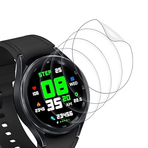 SkyKeep für (4 Stücke Folie Panzerglasfolie Samsung Watch 7 Classic Schutzfolie Watch 6 Classic Displayschutz Screen Protector, Soft TPU SkyKeep für (4 Stücke Folie Panzerglasfolie Samsung Watch 7 Classic Schutzfolie Watch 6 Classic Displayschutz Screen Protector, Soft TPU von SkyKeep