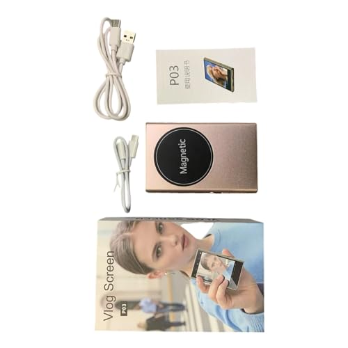 SkyPOOU Handy-Bildschirm mit Backup-Strom-Funktion, flexible Montagemöglichkeit für einfaches Selfie und Vlogs von SkyPOOU