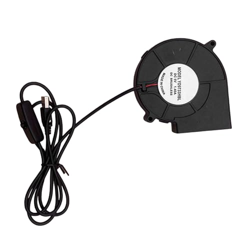 Verstellbarer Hochgeschwindigkeits-9733-USB-Lüfter für 3D-Drucker und Haushaltsgeräte, Startwärmeableitung, 5 V, 2 A Eingang von SkyPOOU