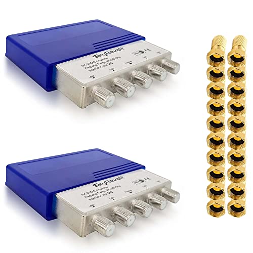 SkyRevolt 2X DiSEqC Schalter 4/1 SAT Umschalter Wetterschutzgehäuse Satellitenweiche TV Switch Verteiler Splitter 20x F-Stecker SkyRevolt 2X DiSEqC Schalter 4/1 SAT Umschalter Wetterschutzgehäuse Satellitenweiche TV Switch Verteiler Splitter 20x F-Stecker von SkyRevolt