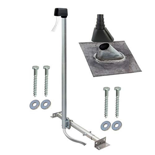 SkyRevolt Aufdachsparrenhalter SAT TV Dachsparrenhalter 120cm Mast 48mm Halterung für Satellitenschüssel | Antennen Dachmontage Set SkyRevolt Aufdachsparrenhalter SAT TV Dachsparrenhalter 120cm Mast 48mm Halterung für Satellitenschüssel | Antennen Dachmontage Set von SkyRevolt
