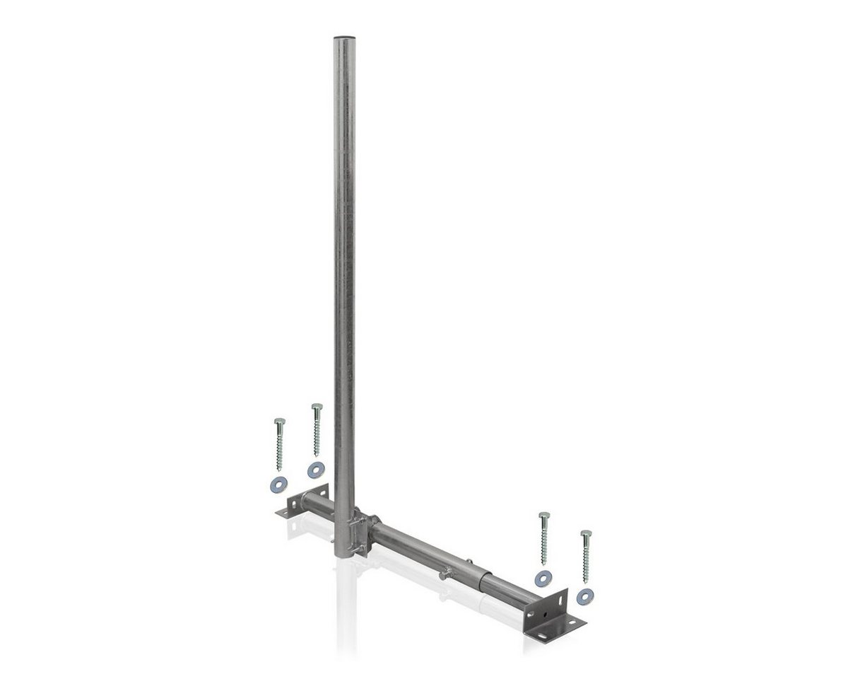 SkyRevolt Aufdachsparrenhalter SAT TV Dachsparrenhalter Mast 120cm feuerverzinkt SAT-Halterung SkyRevolt Aufdachsparrenhalter SAT TV Dachsparrenhalter Mast 120cm feuerverzinkt SAT-Halterung von SkyRevolt