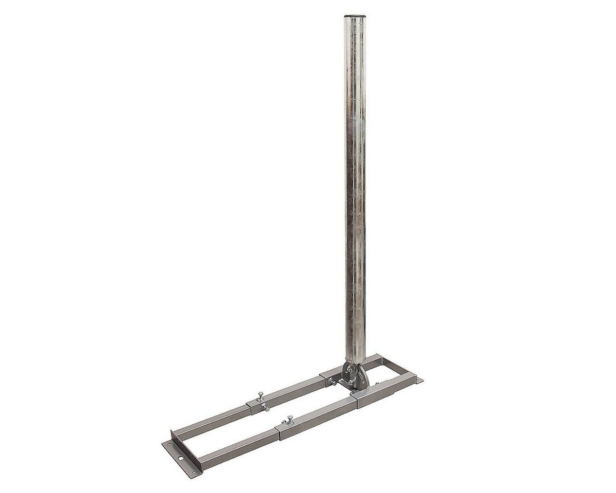 SkyRevolt Aufsparrenhalter 100cm Mast Ø 60mm ausziehbar 52-90cm Stahl verzinkt SAT-Halterung SkyRevolt Aufsparrenhalter 100cm Mast Ø 60mm ausziehbar 52-90cm Stahl verzinkt SAT-Halterung von SkyRevolt