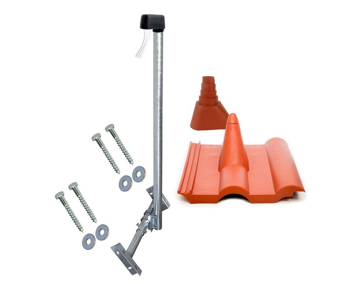 SkyRevolt Dachsparrenhalter feuerverzinkt 120cm Kabeldurchführung Montageset SAT-Halterung SkyRevolt Dachsparrenhalter feuerverzinkt 120cm Kabeldurchführung Montageset SAT-Halterung von SkyRevolt