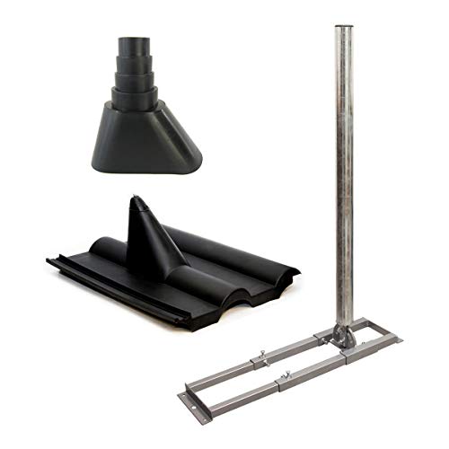 SkyRevolt SAT Dachsparrenhalter 1 m Mast 60 mm Stahl feuerverzinkt Sparren-Halterung für Satelliten-Antenne Satellitenschüssel mit Frankfurter Dachabdeckung Manschette schwarz SkyRevolt SAT Dachsparrenhalter 1 m Mast 60 mm Stahl feuerverzinkt Sparren-Halterung für Satelliten-Antenne Satellitenschüssel mit Frankfurter Dachabdeckung Manschette schwarz von SkyRevolt