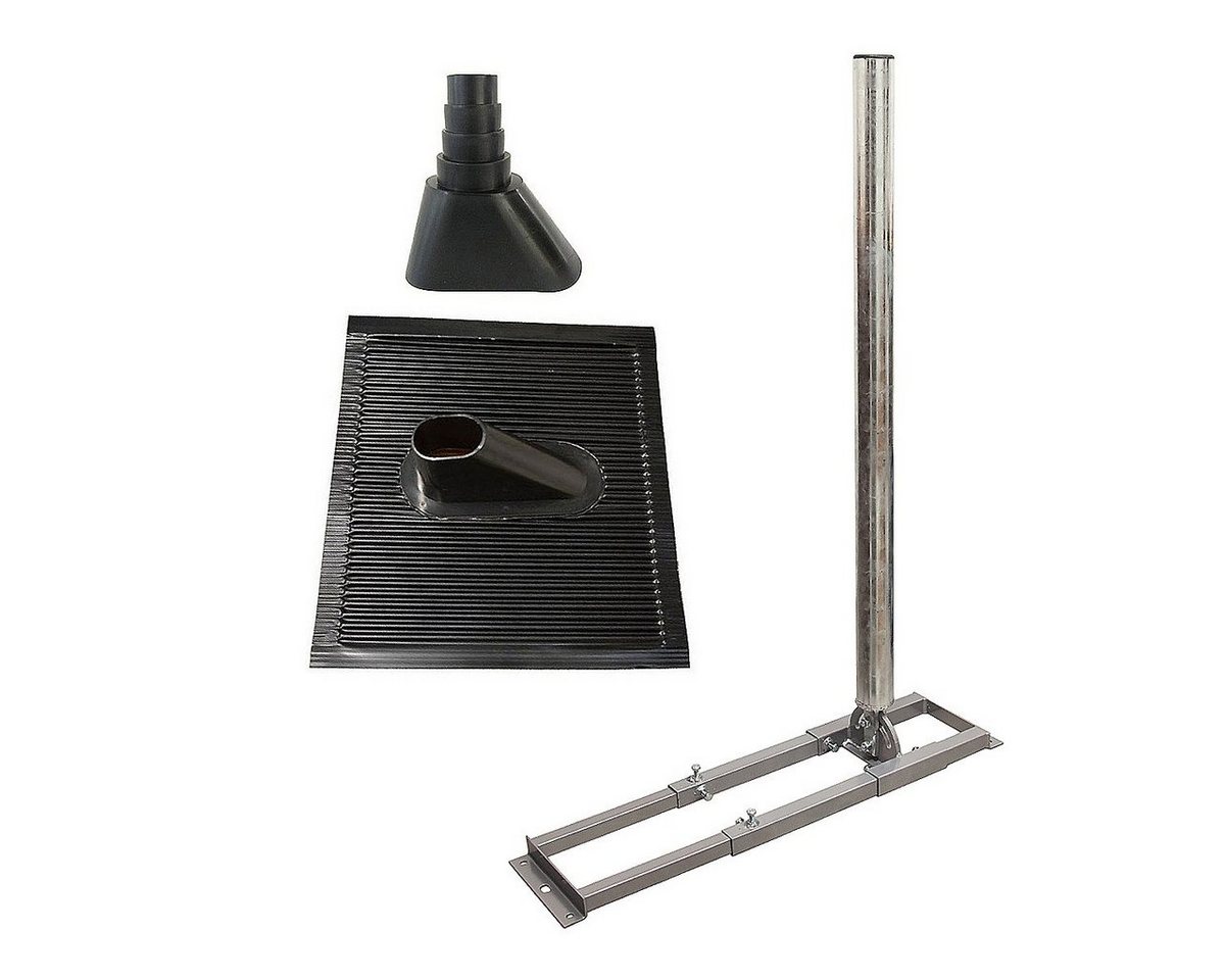 SkyRevolt SAT Dachsparrenhalter 1m Mast 60mm + Dachabdeckung Manschette schwarz SAT-Halterung SkyRevolt SAT Dachsparrenhalter 1m Mast 60mm + Dachabdeckung Manschette schwarz SAT-Halterung von SkyRevolt