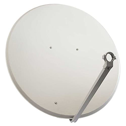 SkyRevolt SRS100 Satellitenschüssel 100cm Stahl Hellgrau Satellitenantenne SAT Offset Spiegel 4K von SkyRevolt