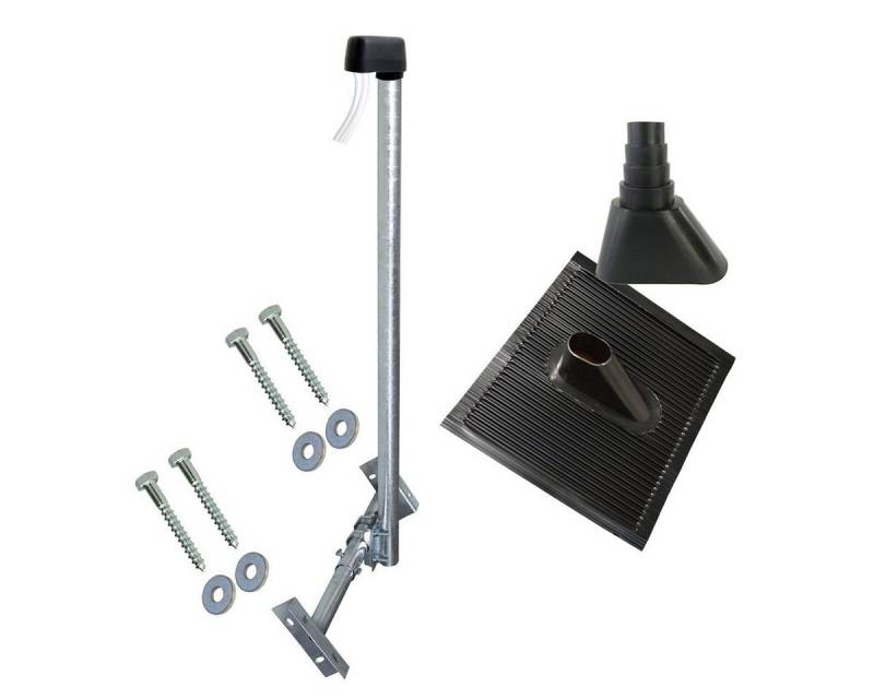 SkyRevolt SkyRevolt SAT Dachsparrenhalter 120cm Mast 48mm ALU Dachmontage Set SAT-Halterung von SkyRevolt